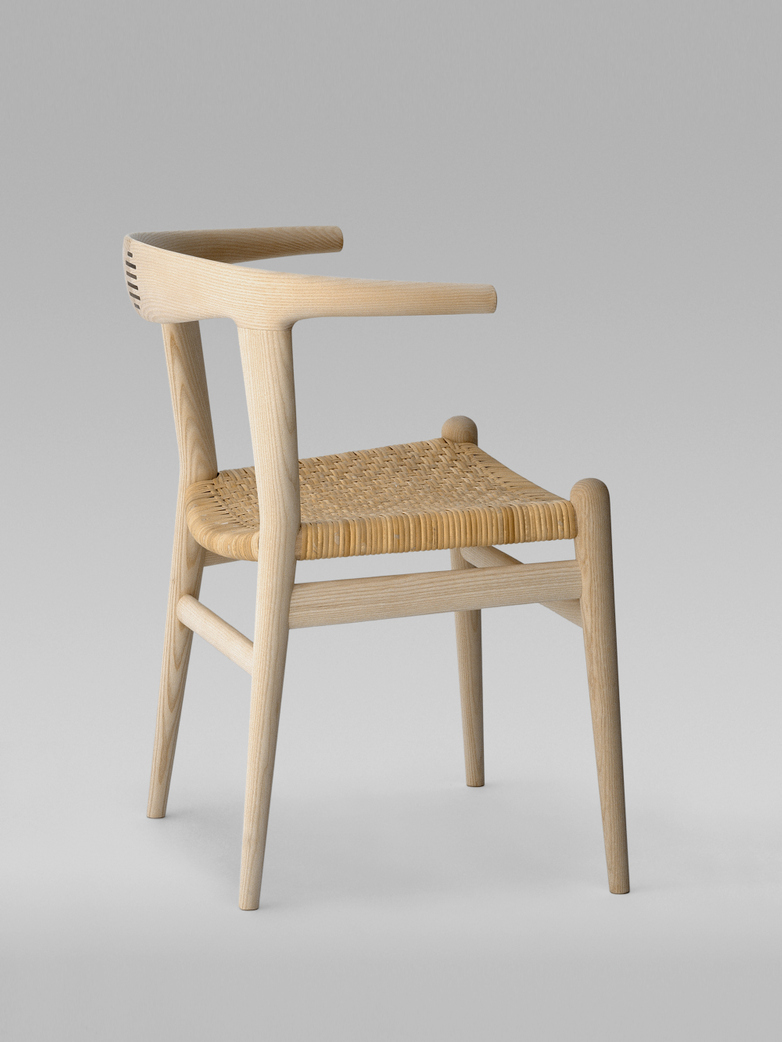 PP518 Bull Chair - Cane