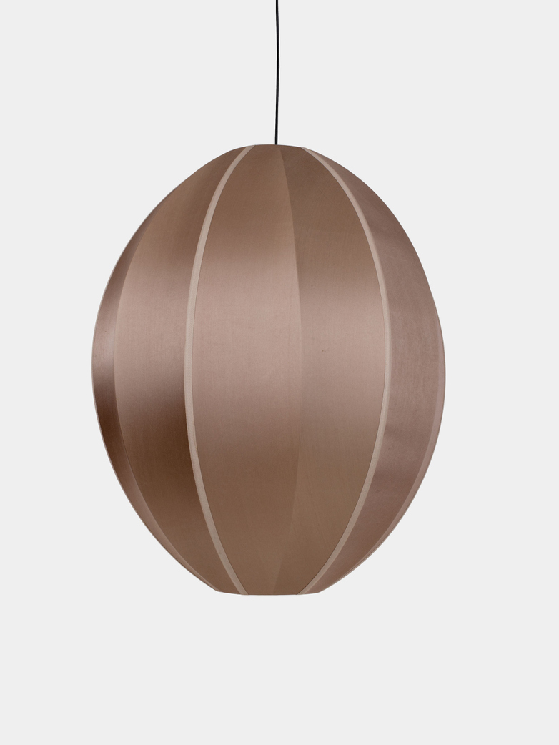 Bali Oval Silk Lamp - Rosebrown