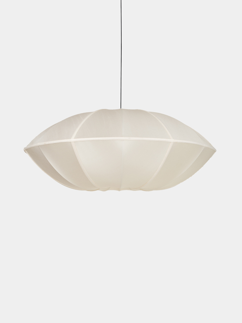 Bali Ufo Silk Lamp - Offwhite