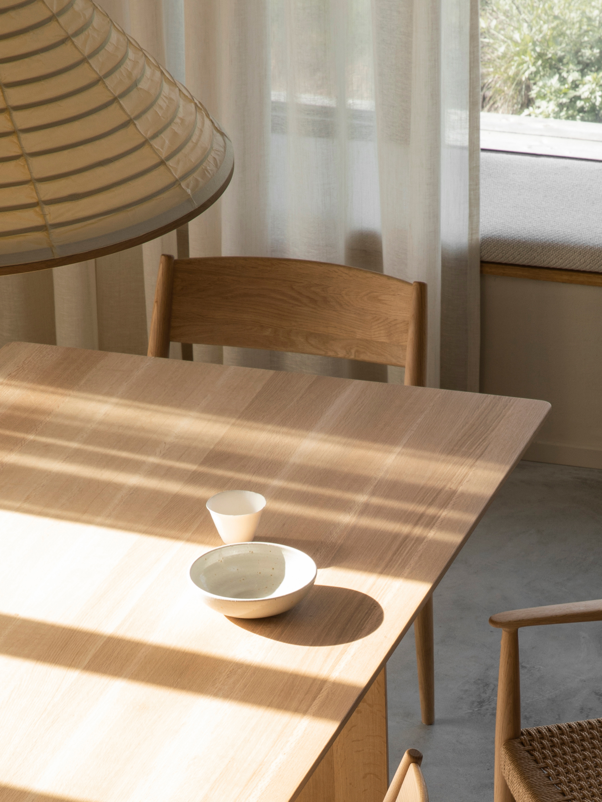 Karimoku Case — N-DC02 Chair - Oak - Paper Cord Seat — Dining