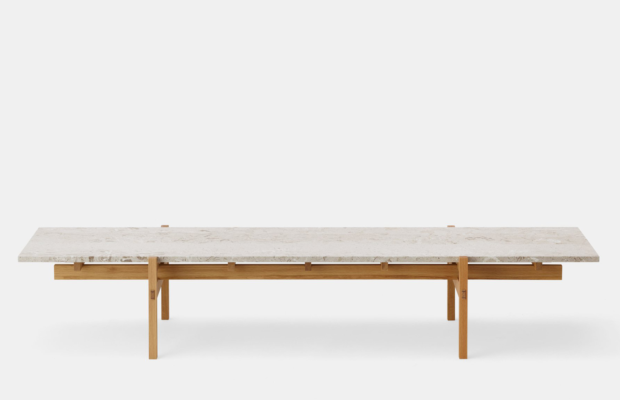 karimoku Case / N-CT01 ローテーブル Karimoku Case — N-CT01 Sofa Table - Pure Oak - Marble — Coffee