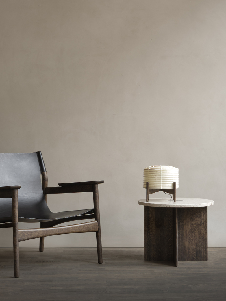 N-ST01 Side Table - Smoked Oak/Marble