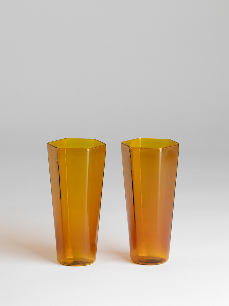 Nini Glass Amber - Set of 2