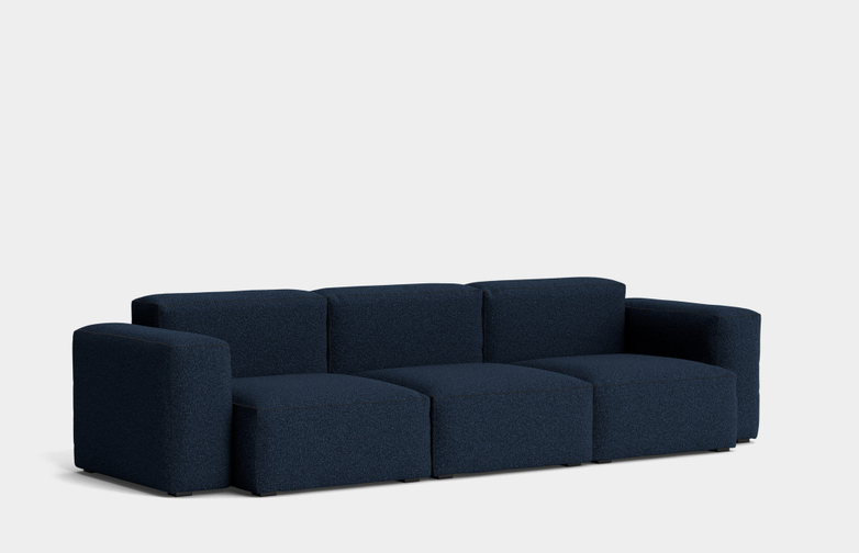 Mags Soft Low - 3 Seater Combination 1 - Flamiber Dark Blue