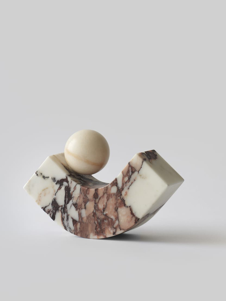 Equi Bookend - Calacatta Viola Marble