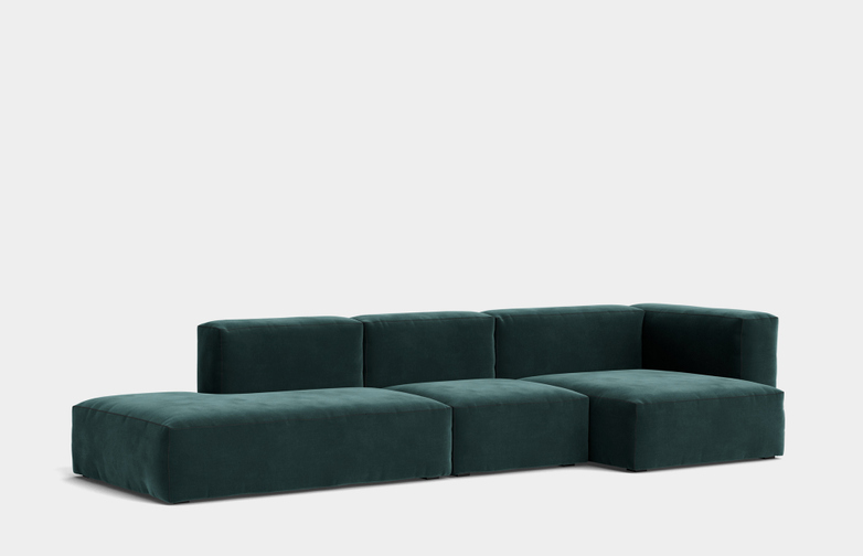 Mags Soft - 3 Seater Combination 3 Right Armrest - Lola Dark Green