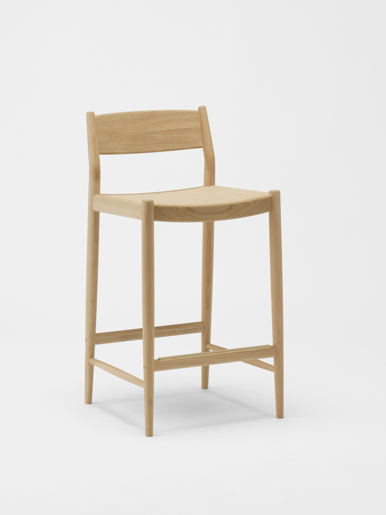 N-BS01 Barstool Low - Oak