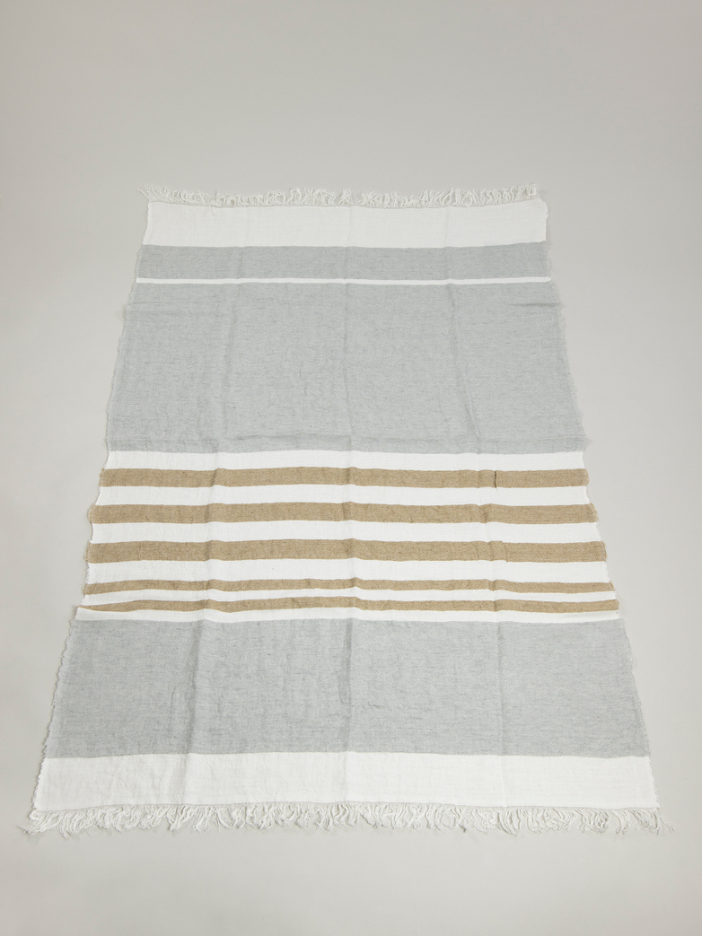 The Belgian Towel - Ash Stripe