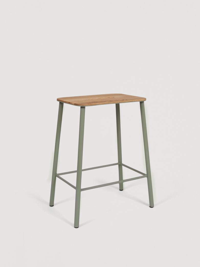 Adam Stool Oak - Sill Green
