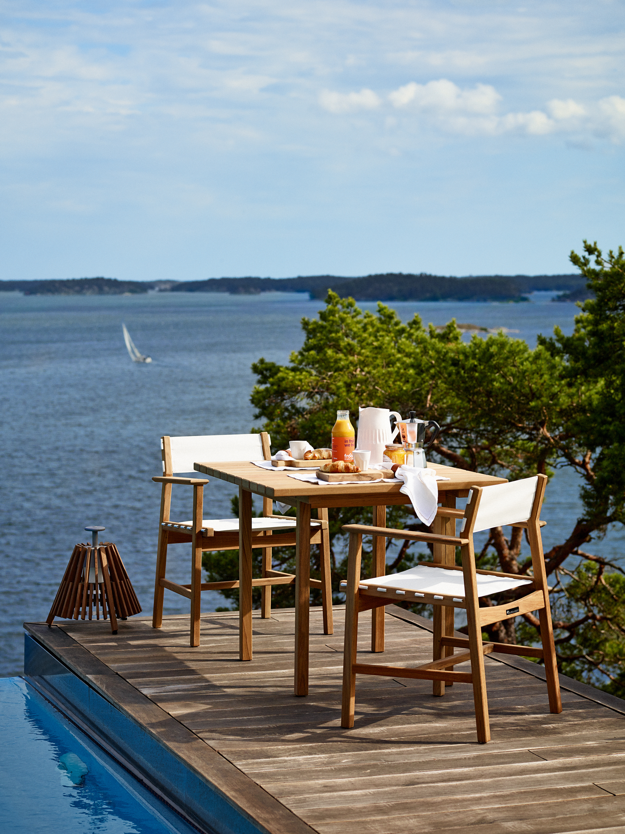 35839 8d611a4b9c Djuro Armchair Teak White Ferrari Batyline Djuro Dining Table 100x85 Teak Photo Johan Carlson Portrait