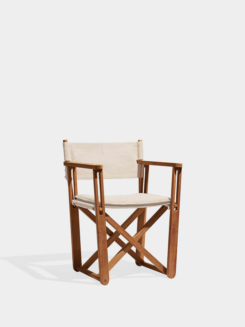 Kryss Lounge Chair - Teak/Beige