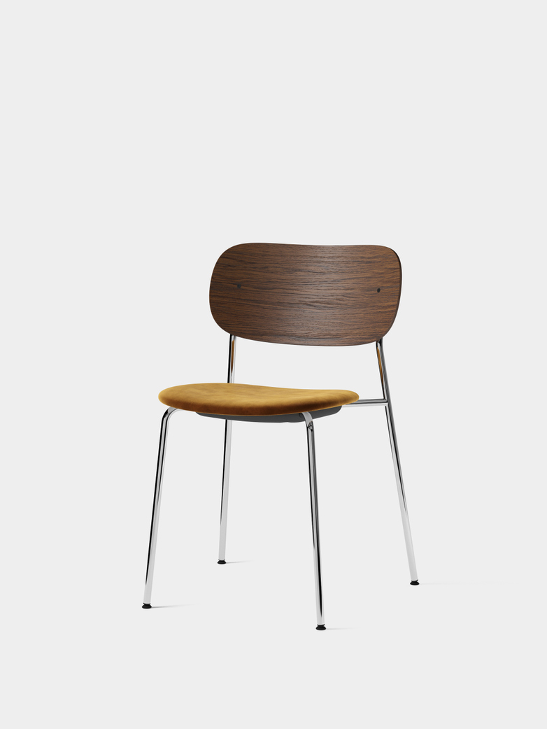 Co Dining Chair Chrome - Upholstered Seat