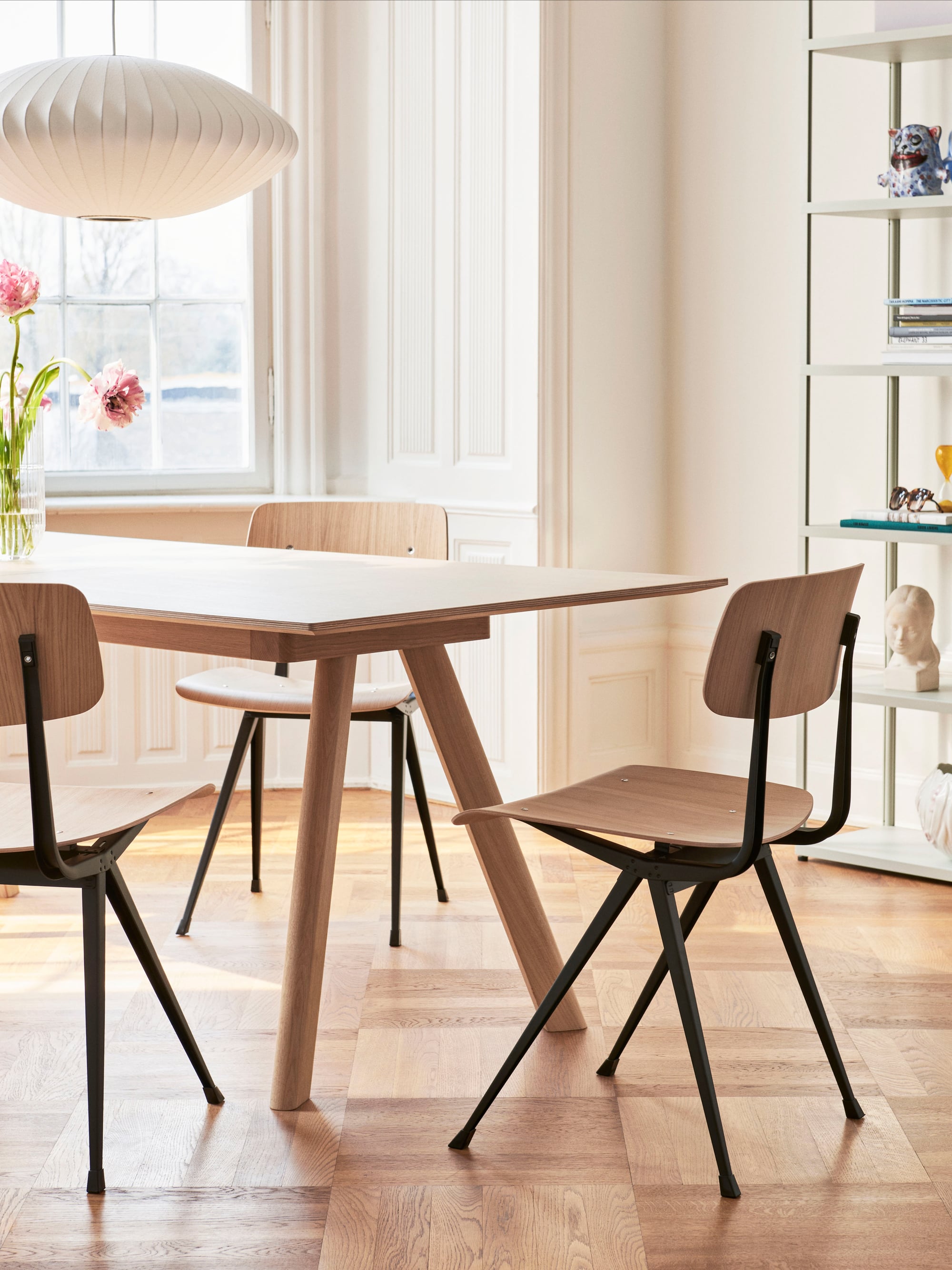 36084 19846a0ace Result Chair Wb Lacquer Oak Cph30 Table Wb Lacquer Oak Bubble Lamp Saucer Colour Vase New Order Light Grey Portrait