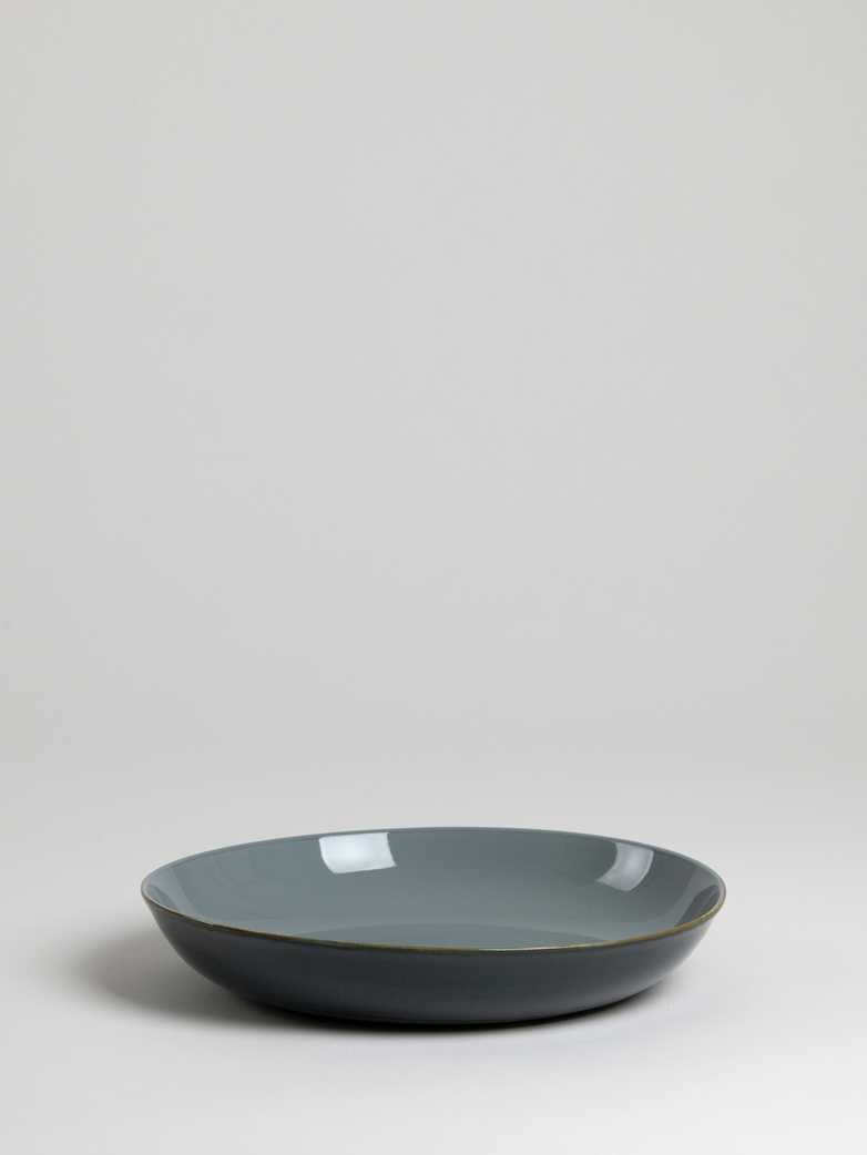 Terres de Rêves - Pasta Plate - Smokey Blue/Dark Grey