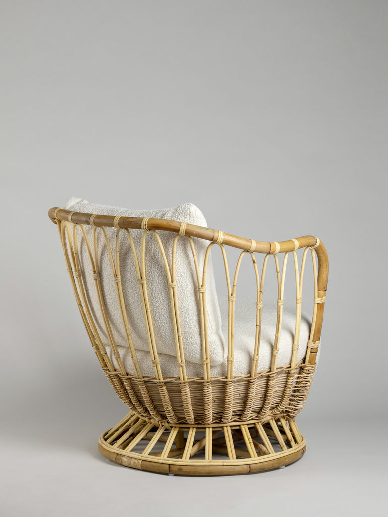 Grace Lounge Chair - Bouclé Cream
