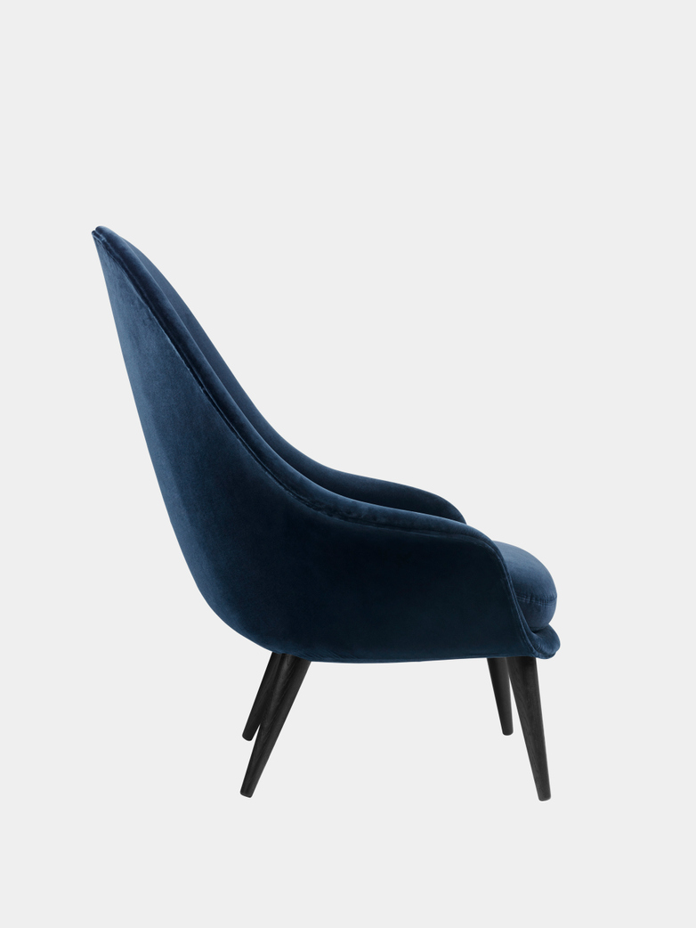 Bat Lounge Chair High Back - Wood Base
