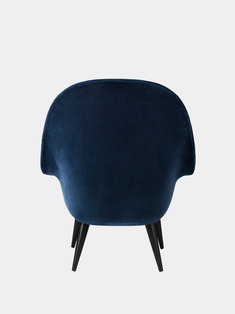 Bat Lounge Chair High Back - Wood Base