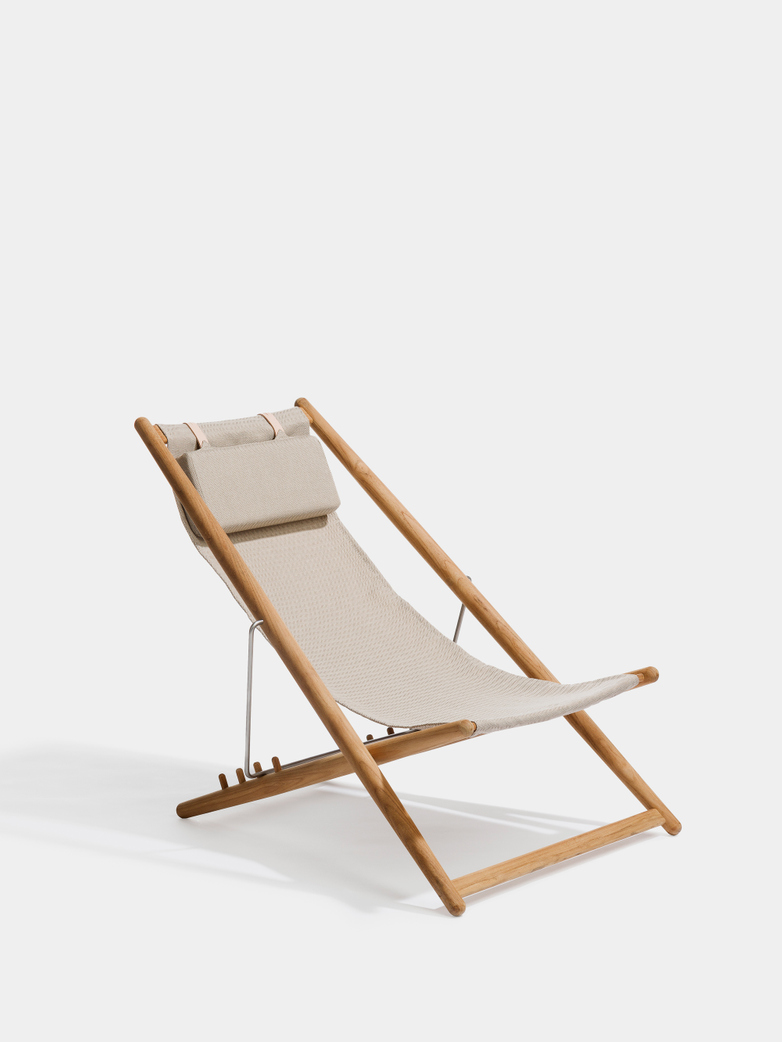 H55 Lounge Chair - Teak/Light Grey