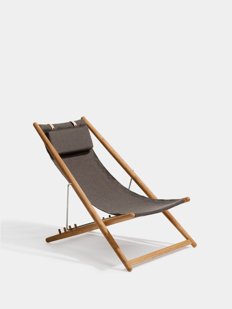 H55 Lounge Chair - Teak/Dark Grey