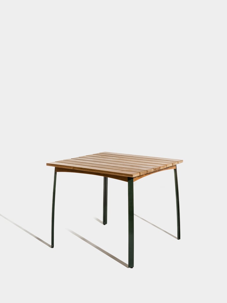 Kerteminde Table 80 cm - Teak/Green