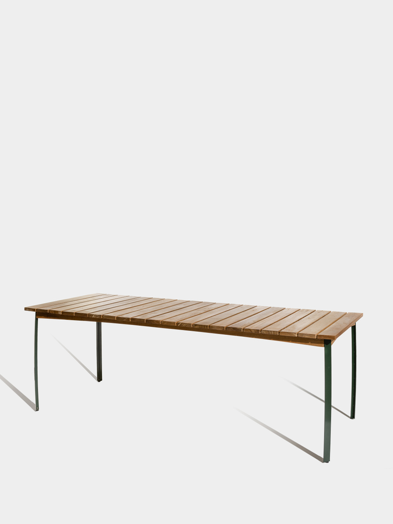 Kerteminde Table 200 cm - Teak/Green