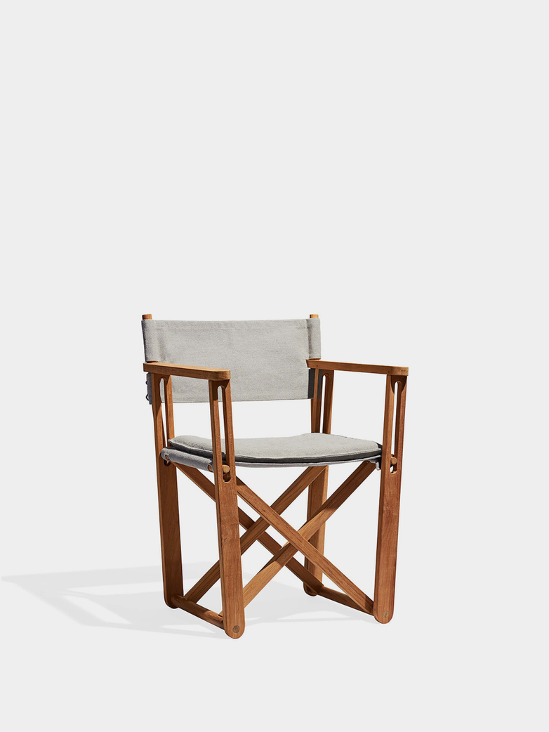 Kryss Lounge Chair - Teak/Light Grey