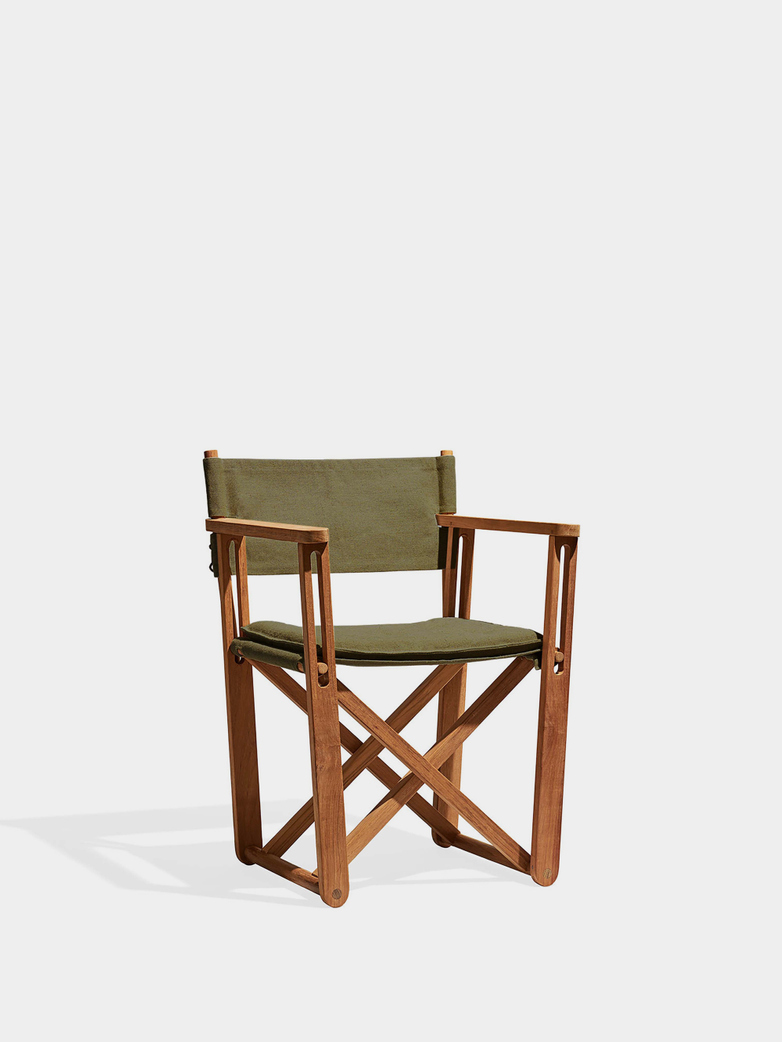 Kryss Lounge Chair - Teak/Green