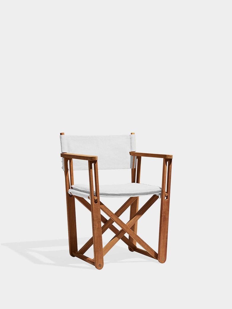 Kryss Lounge Chair - Teak/Canvas White