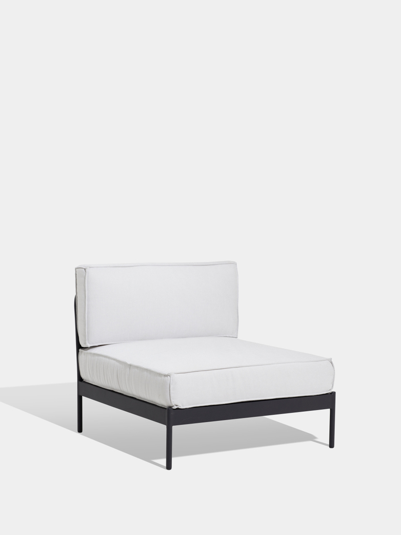 Lidö Sofa Mid Section - Silver Grey Cushions