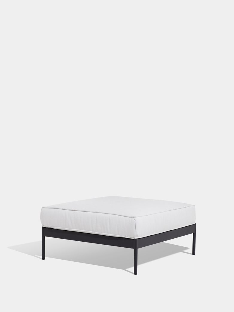 Lidö Ottoman - Silver Grey Cushions