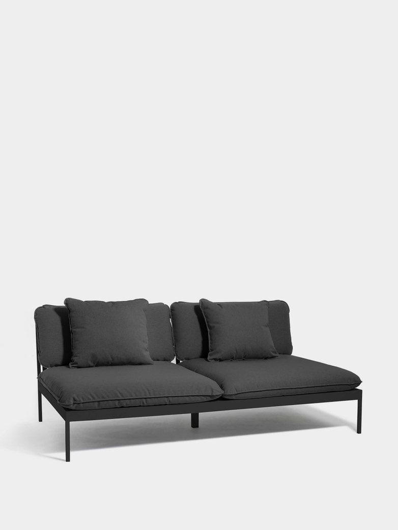 Bönan Lounge Sofa - Dark Grey Frame/Light Grey Sling