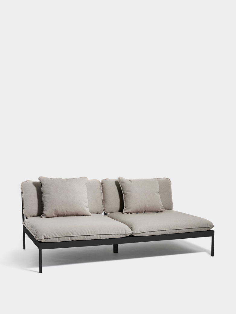 Bönan Lounge Sofa - Dark Grey Frame/Light Grey Sling