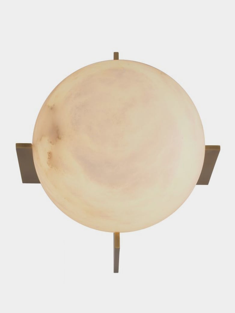 Alabaster Sphere Table Lamp