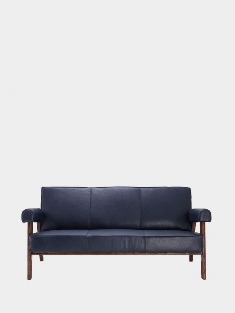 Ceccano Sofa - Blue Leather
