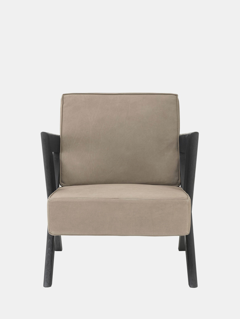 Accadia Armchair - Black Oak/Beige Nubuck
