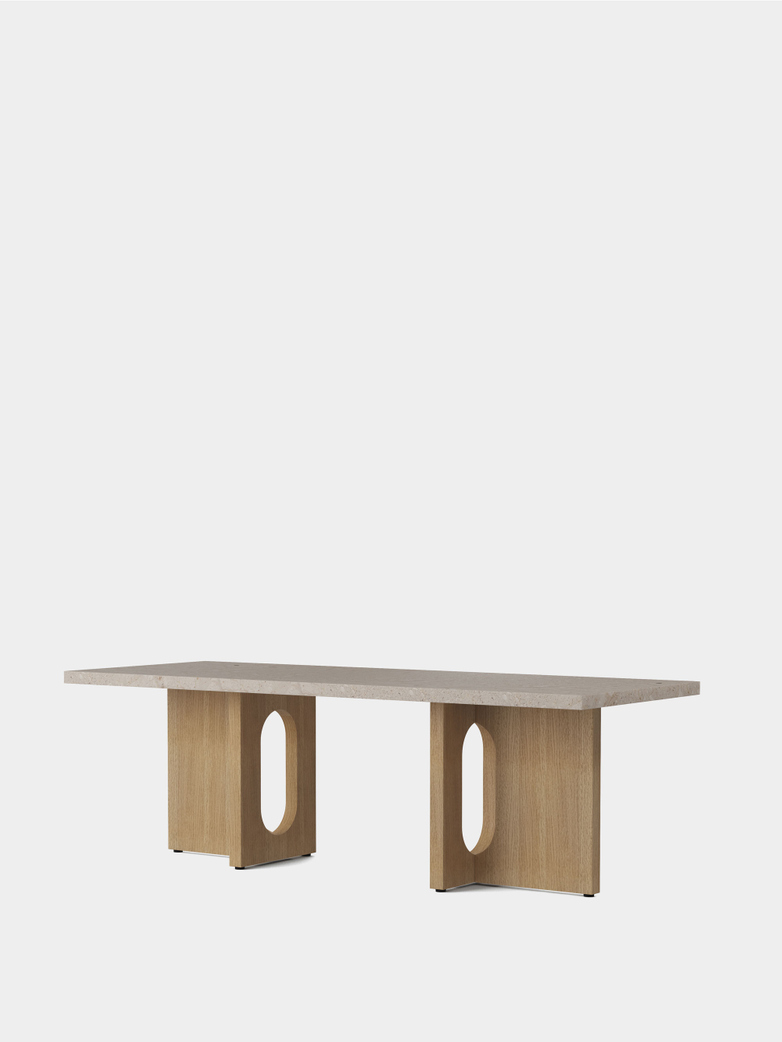 Androgyne Lounge Table - Natural Oak/Kunis Breccia Stone