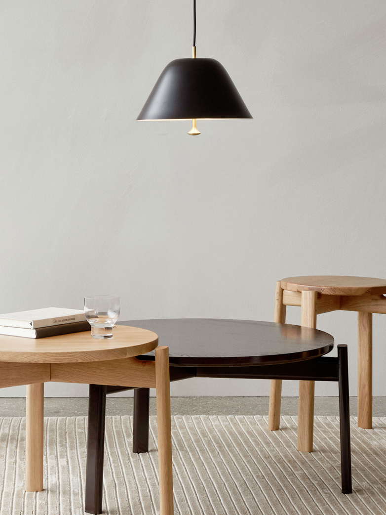 Passage Lounge Table - Dark Lacquered Oak
