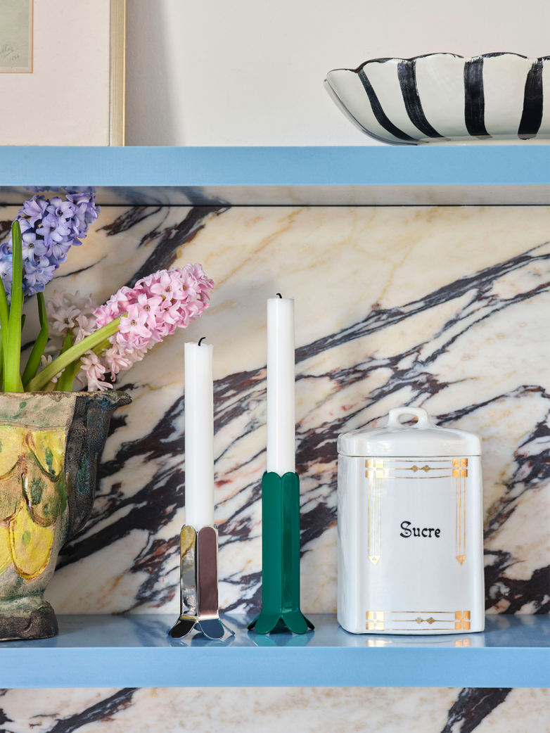 Arcs Candle Holder Mirror - Small