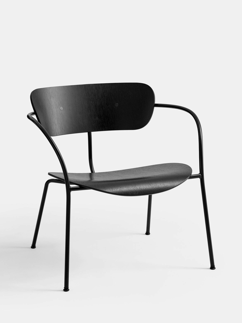 Pavilion AV5 Lounge Chair – Black Lacquered Oak