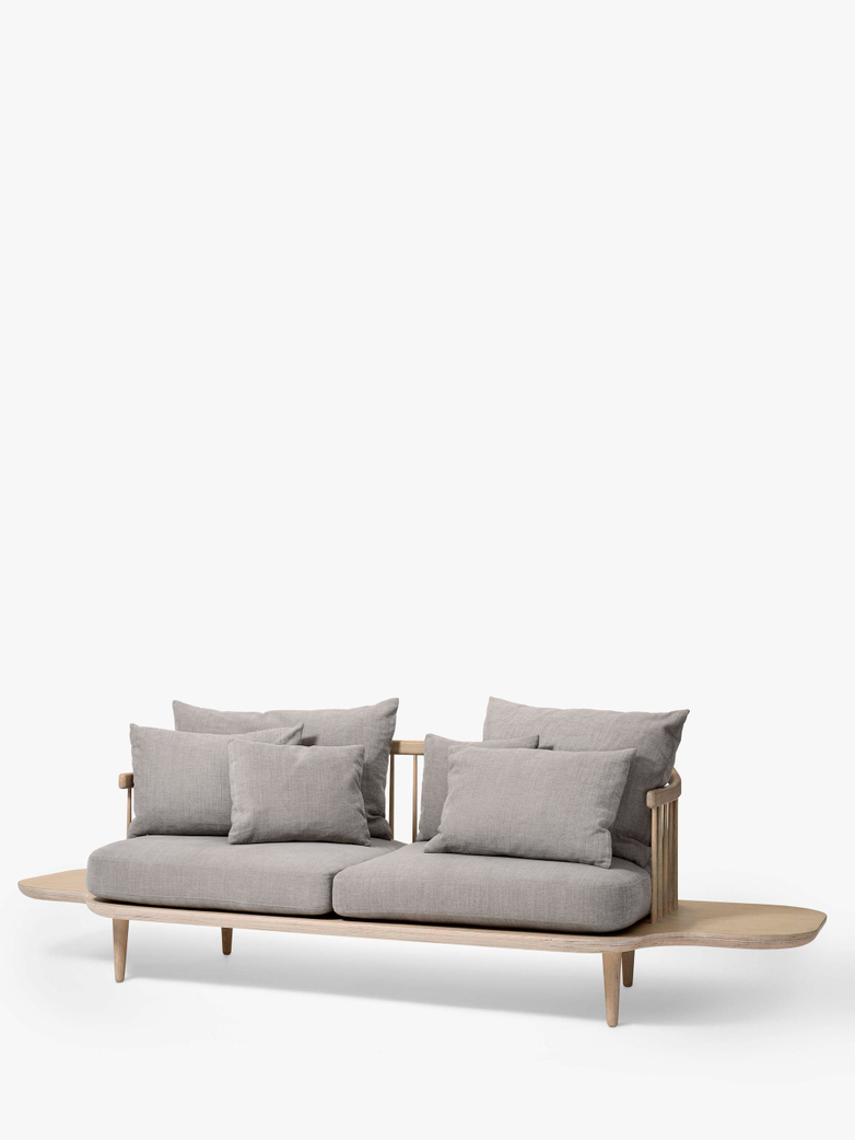 Fly Sofa SC3 - White Oiled Oak – Light Grey