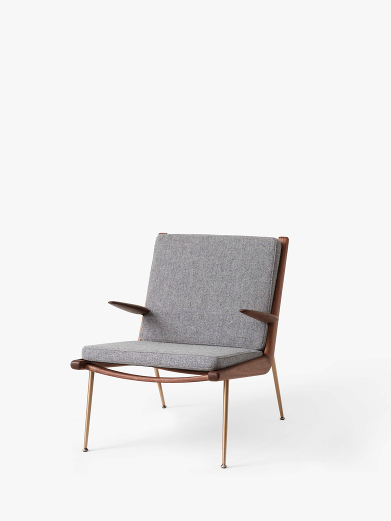 Boomerang HM2 Lounge Chair - Walnut - Hallingdal 130