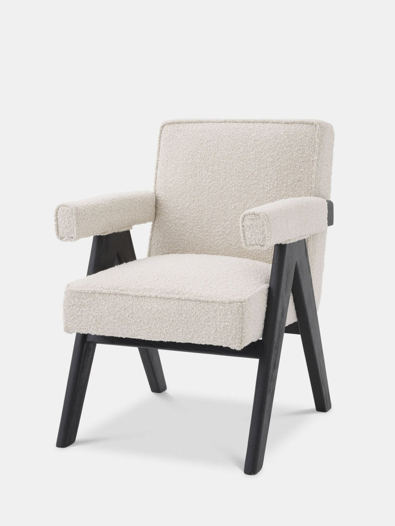 Puglia Dining Chair - Bouclé Cream