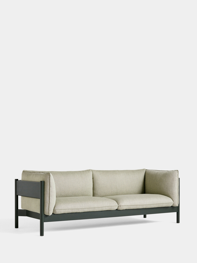 Arbour 3 Seater - Bottle Green Beech - Re-Wool 408