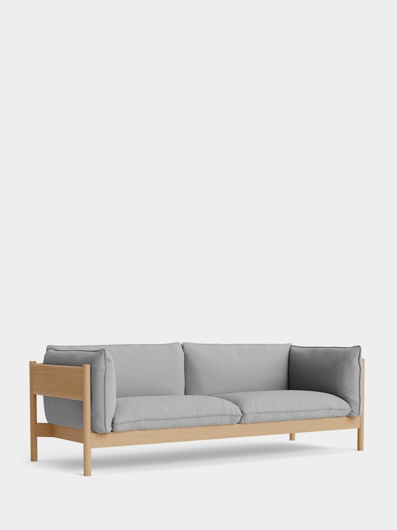Arbour 3 Seater - Oiled Oak - Steelcut Trio 113