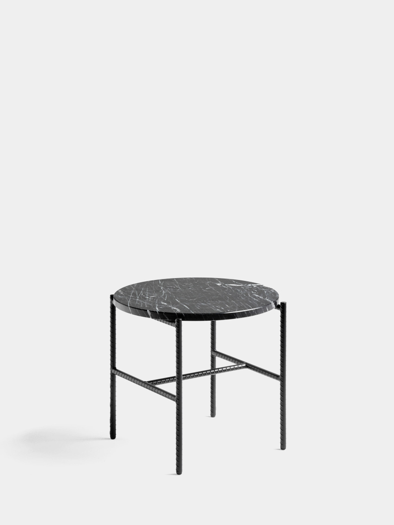 Rebar Round Side Table - Black