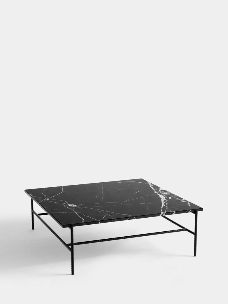 Rebar Square Coffee Table 100 cm - Black