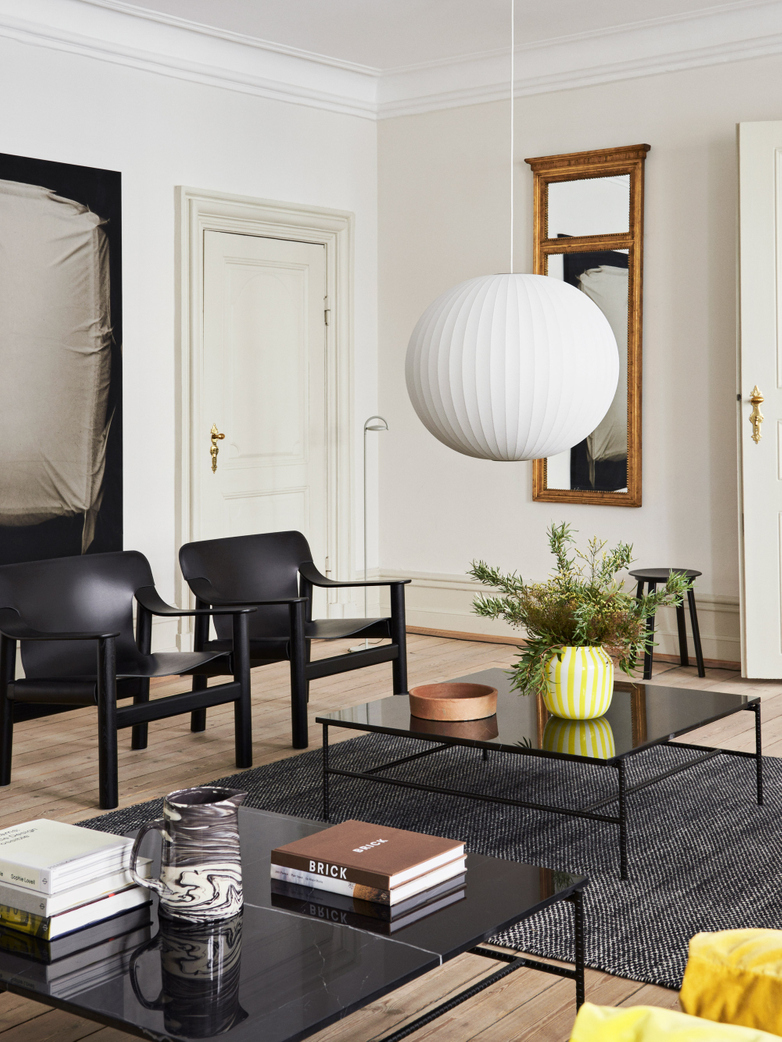 Rebar Square Coffee Table 100 cm - Black