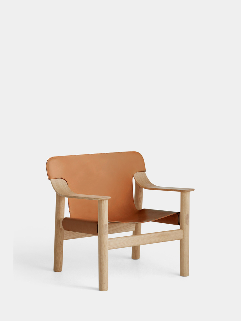 Bernard - Lacquered Oak/Brandy Leather