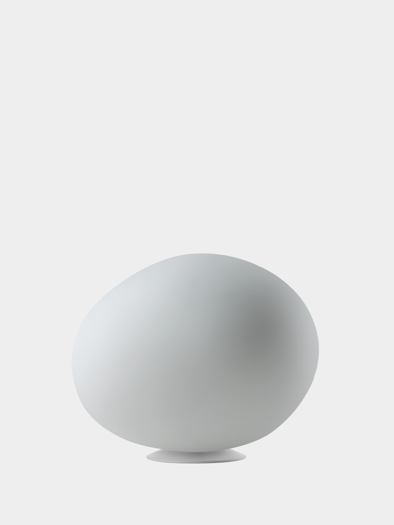 Gregg Media Table Lamp with Dimmer - White