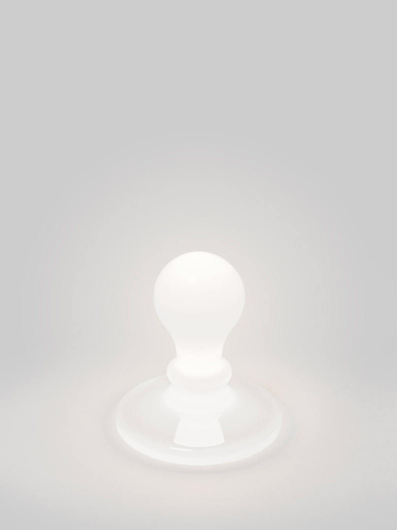 Light Bulb Table Lamp - White